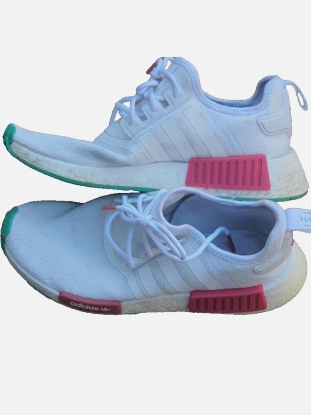 Adidas NMD White/Mint Green/Magenta US 8.5 Men’s unisex